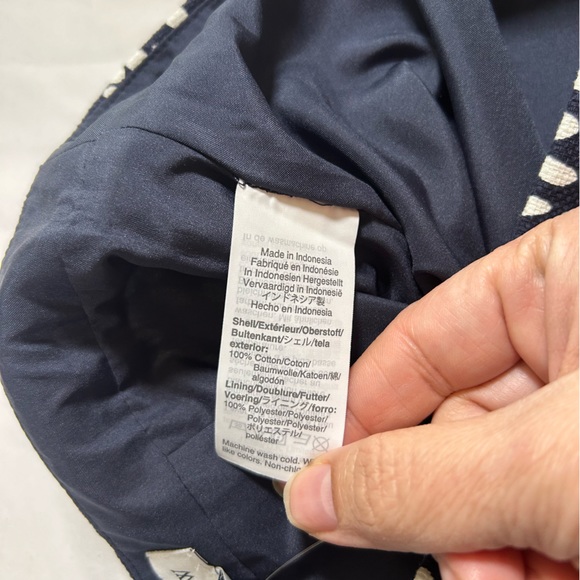 J. Crew Women’s Navy White Modern Polka Dot Pencil Skirt 100% Cotton Size 0 NWT - Picture 8 of 12